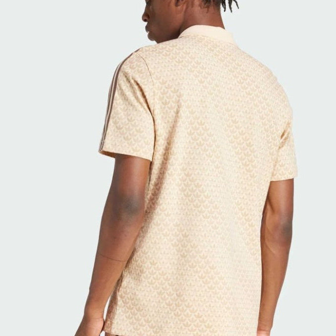 Classic Mono Beige Polo Shirt